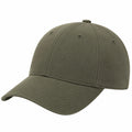 Casquette taille unique en textile vert kaki à visière courbée style décontracté