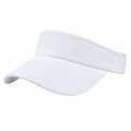Visière de sport taille unique en tissu blanc ajustable pour extérieur